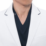 男款 平織醫師袍<br>輕盈剪裁 經典西裝版型<br>CJ-3315