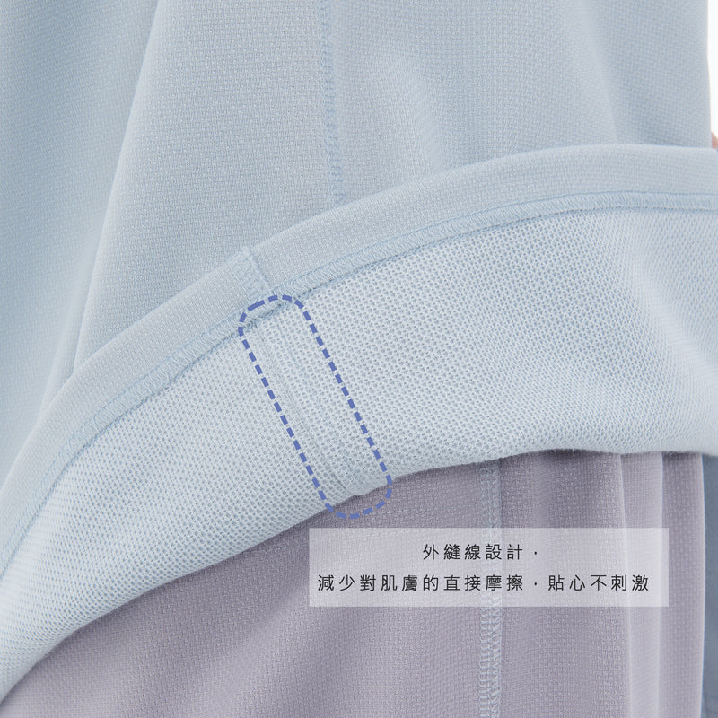 男女通用款 針織健檢服上衣<br>高機能 壓扣設計<br>EK-1506