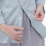 男女通用款 針織健檢服上衣<br>高機能 壓扣設計<br>EK-1506