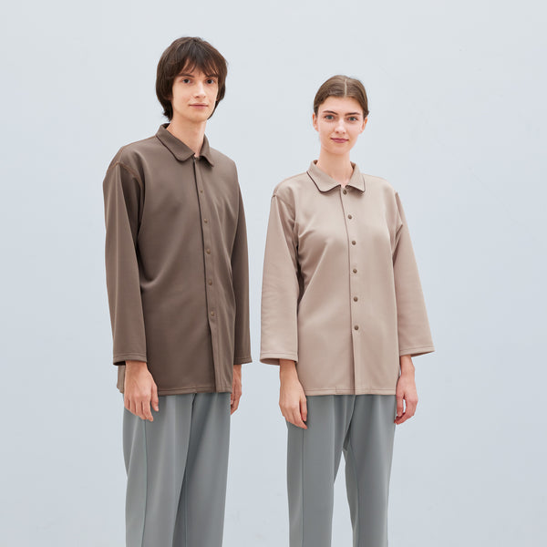 男女通用款 針織健檢服上衣<br>高機能 壓扣設計<br>EK-1506