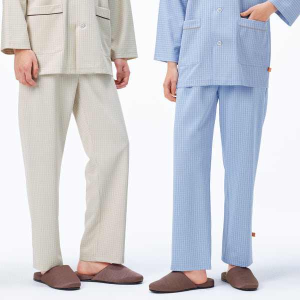 男女通用款 針織病人服褲子<br>品味格紋 × 機能兼備九分褲<br>FG-1513