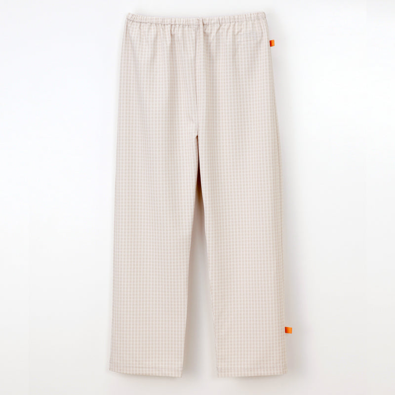 男女通用款 針織病人服褲子<br>品味格紋 × 機能兼備九分褲<br>FG-1513