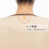 男女通用款 針織健檢服上衣<br>高級質感英倫風千鳥格<br>JK-1496