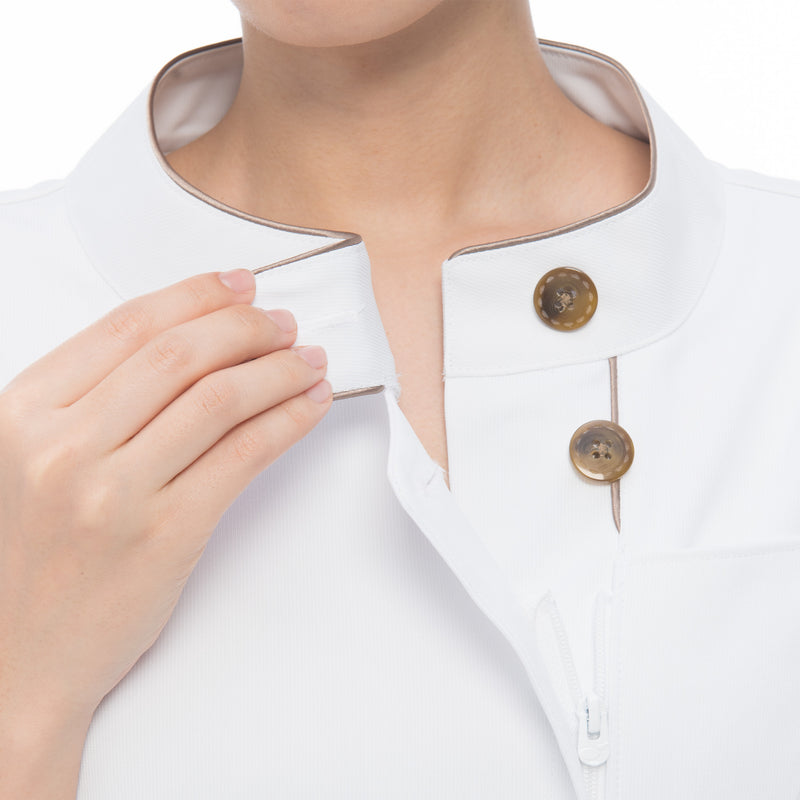 女款 針織優雅上衣<br>優雅立領 × 涼感彈性機能工作服<br>LX-3692