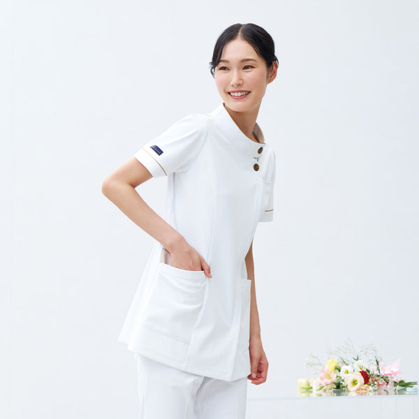 女款 針織優雅上衣<br>優雅立領 × 涼感彈性機能工作服<br>LX-3692