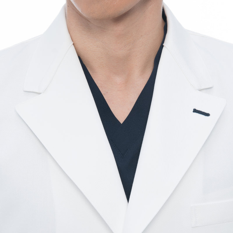 男款 葛城織醫師袍<br>綿感自然 × 寬鬆剪裁的舒適風格<br>PP-3300