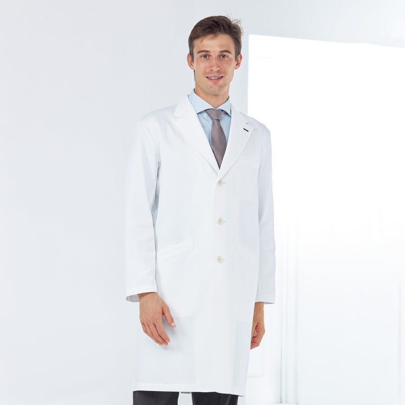 男款 葛城織醫師袍<br>綿感自然 × 寬鬆剪裁的舒適風格<br>PP-3300