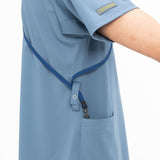 男女通用款 針織刷手衣 <br>涼感 套頭式 自然色系<br>RF-5502