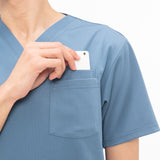 男女通用款 針織刷手衣 <br>涼感 套頭式 自然色系<br>RF-5502