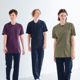 男女通用款 針織刷手衣<br>涼感 前開式拉鍊<br>RF-5512