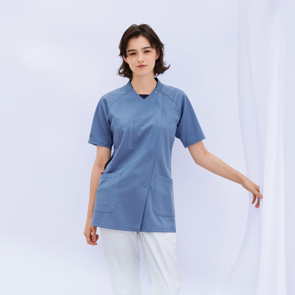 男女通用款 針織刷手衣<br>涼感 前開式拉鍊<br>RF-5512