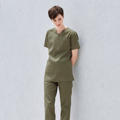 男女通用款 平織刷手衣 <br>自然色系 套頭式<br>SH-5317