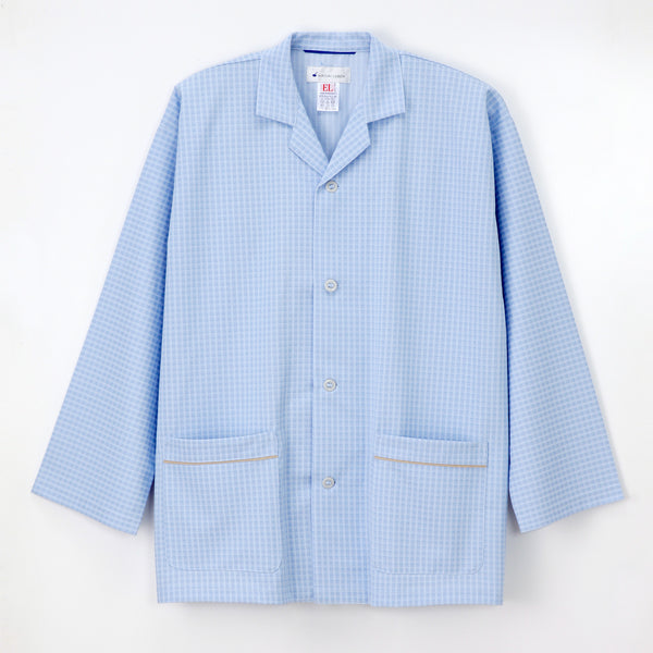 男女通用款 針織病人服上衣<br>品味格紋 × 機能兼備上衣<br>FG-1516