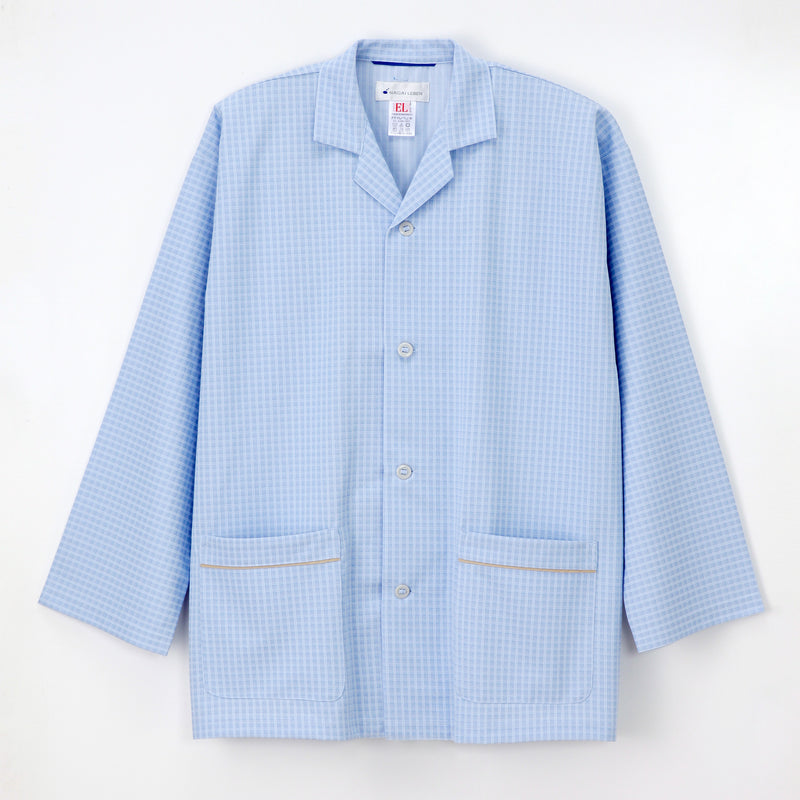 男女通用款 針織病人服上衣<br>品味格紋 × 機能兼備上衣<br>FG-1516