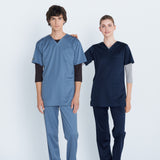 男女通用款 針織刷手衣 <br>涼感 套頭式 自然色系<br>RF-5502